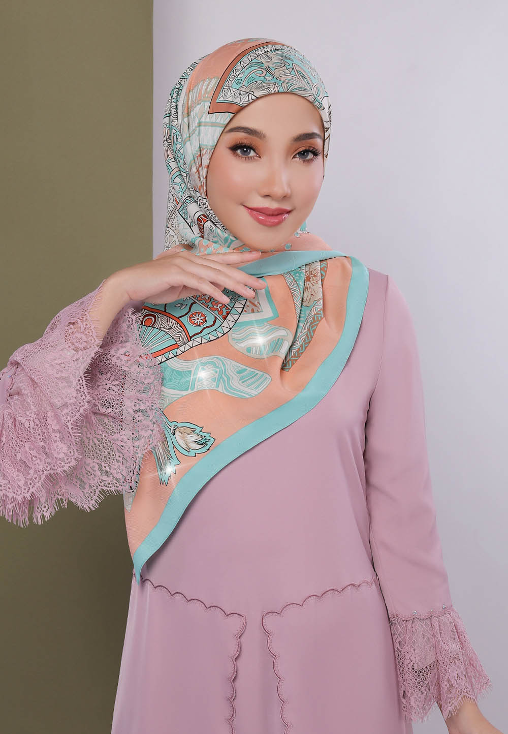 NUMINA TWILL IN SALMON (DIAMOND)