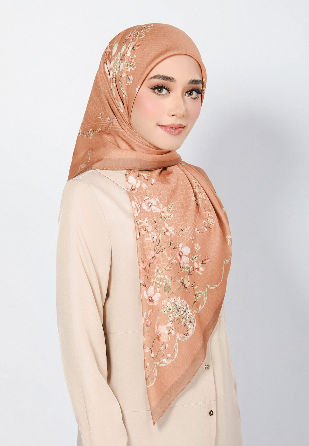 SQ CARELLA VOILE IN BROWN