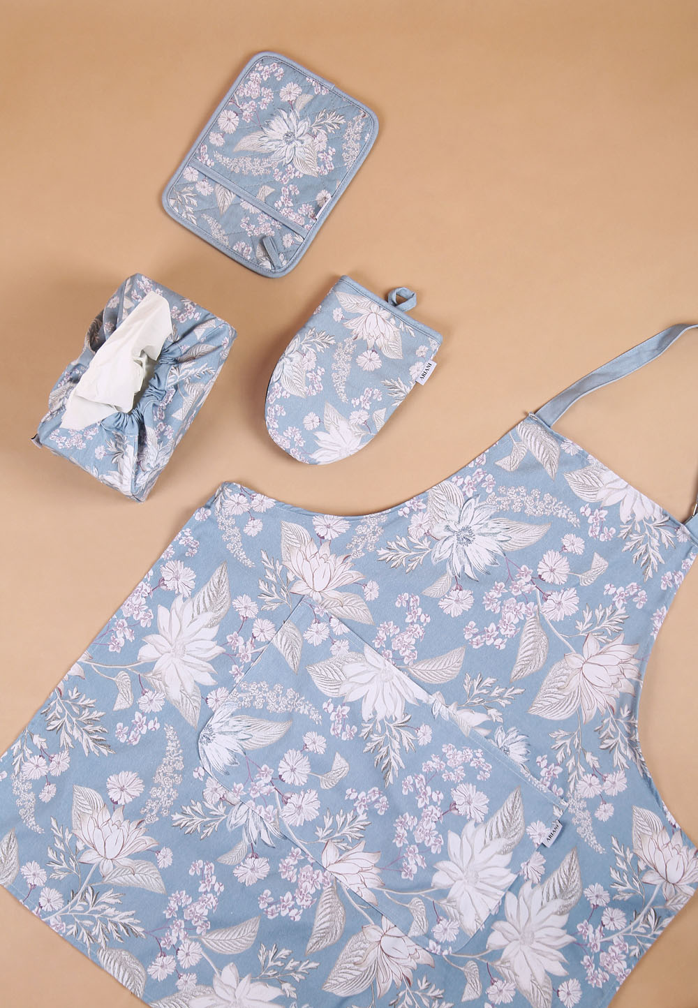 BOTANICAL KITCHEN SET IN MARINE