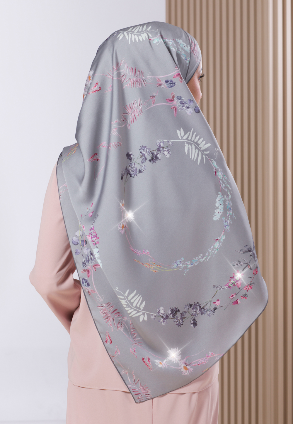 SHAWL 298 DELAIRE PRINTED DIAMOND