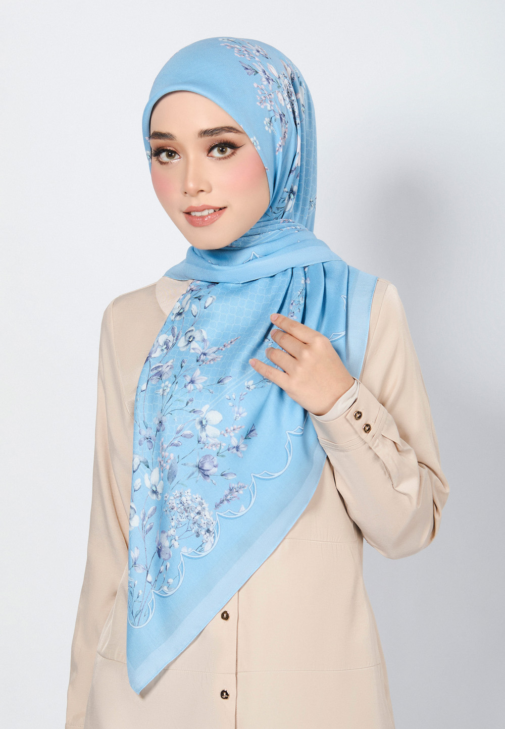 SQ CARELLA VOILE IN BLUE