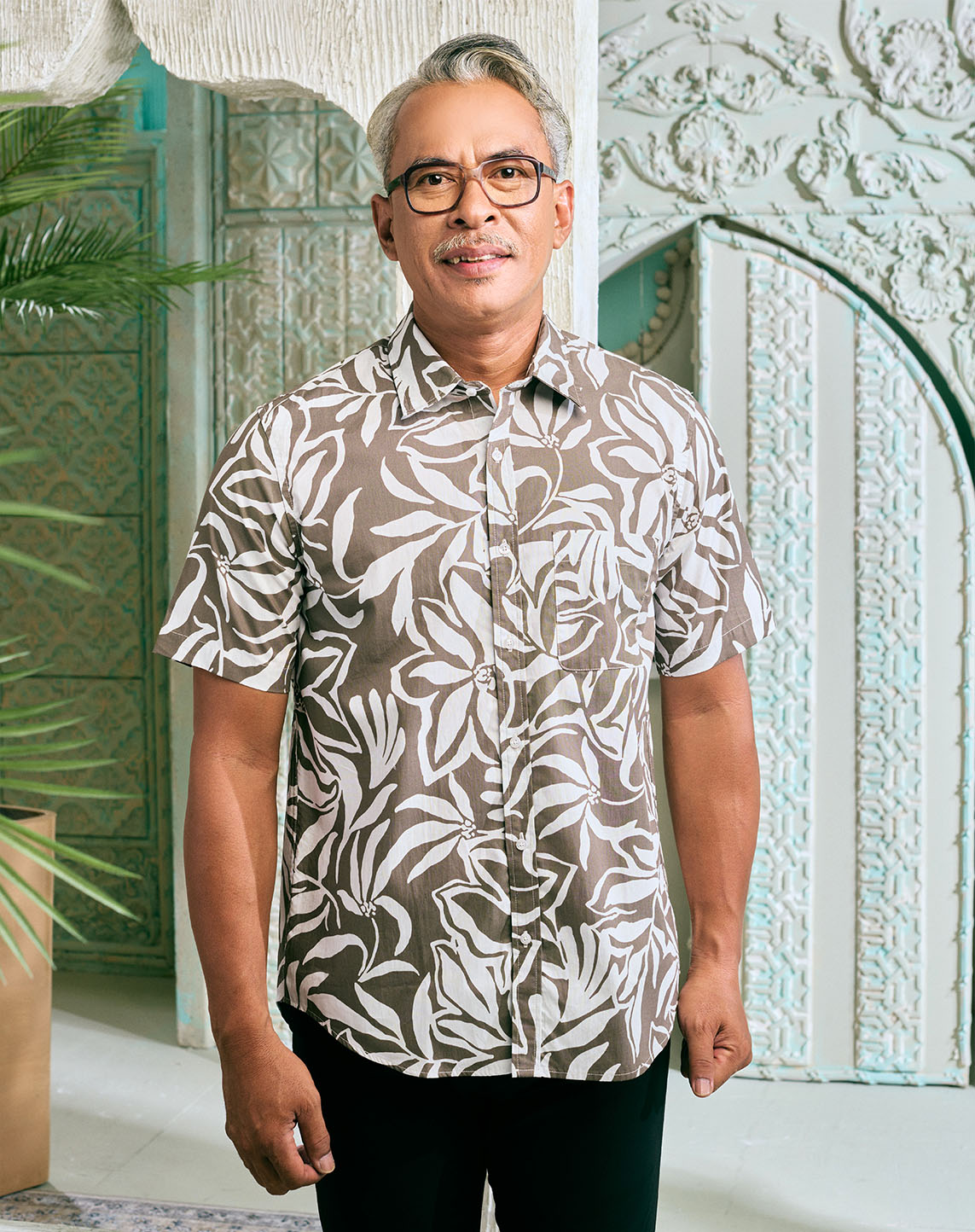 ZAYD SHIRT IN DOWNTOWN BROWN