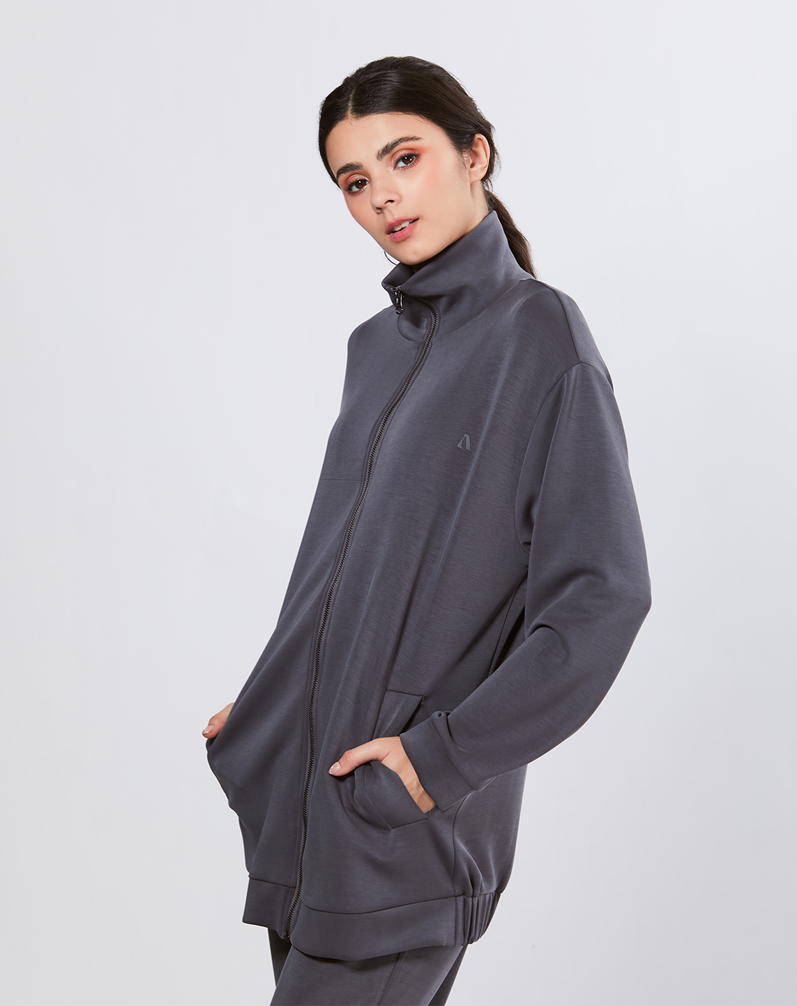 FREJA JACKET IN DARK SHADOW
