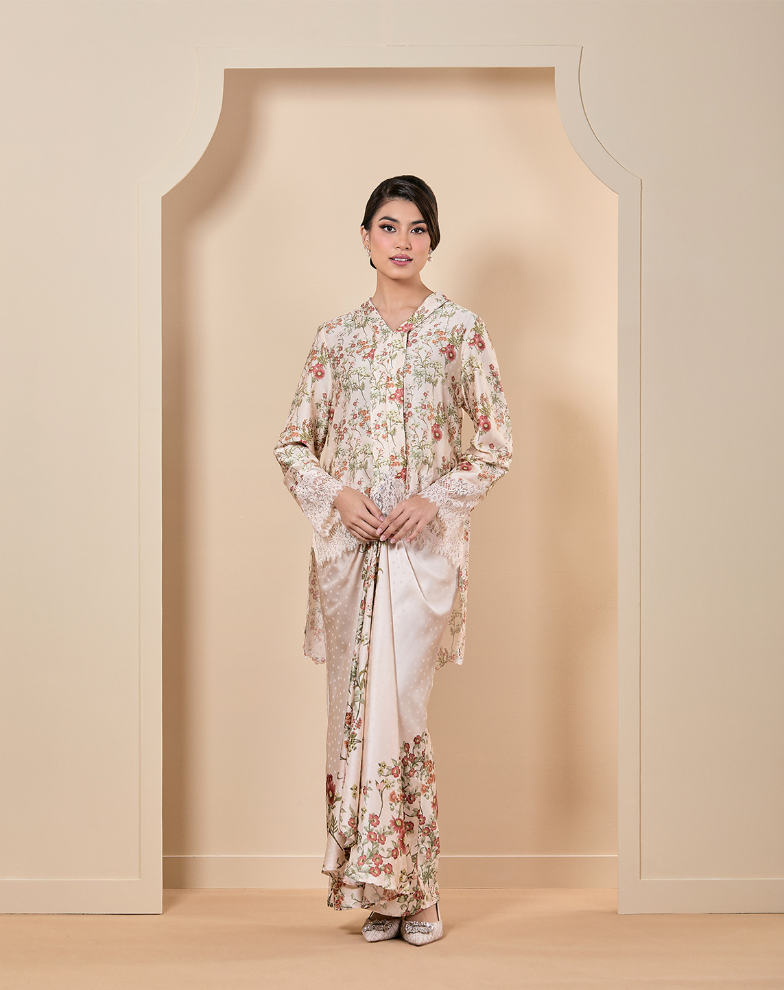 ARIHANT FIZA SILK COTTON FANCY LONG GOWN COLLECTION - textiledeal.in
