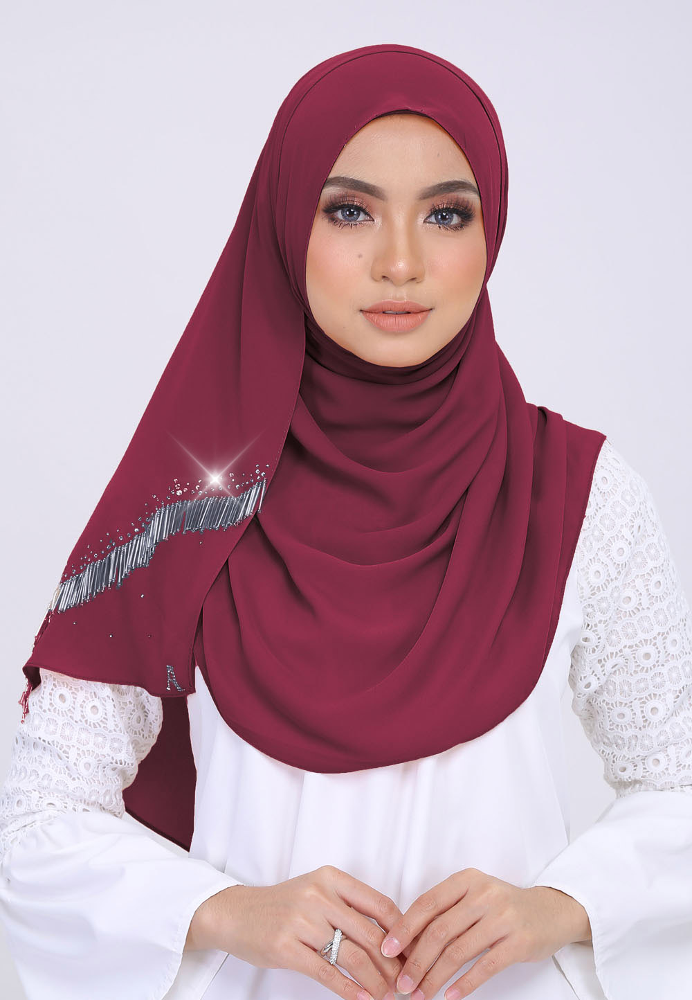 ELYSE IN MAROON (DIAMOND)