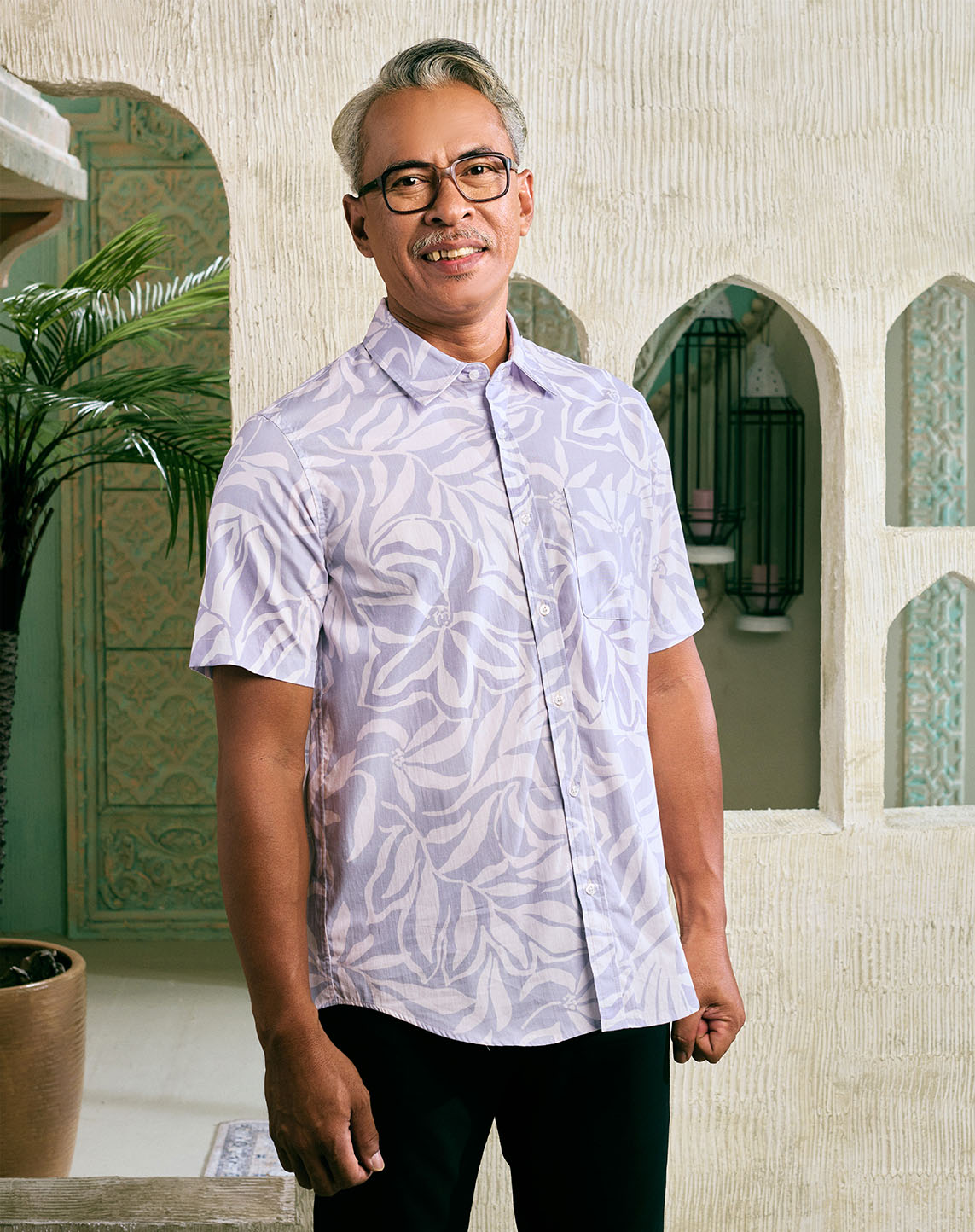 ZAYD SHIRT IN PASTEL LILAC