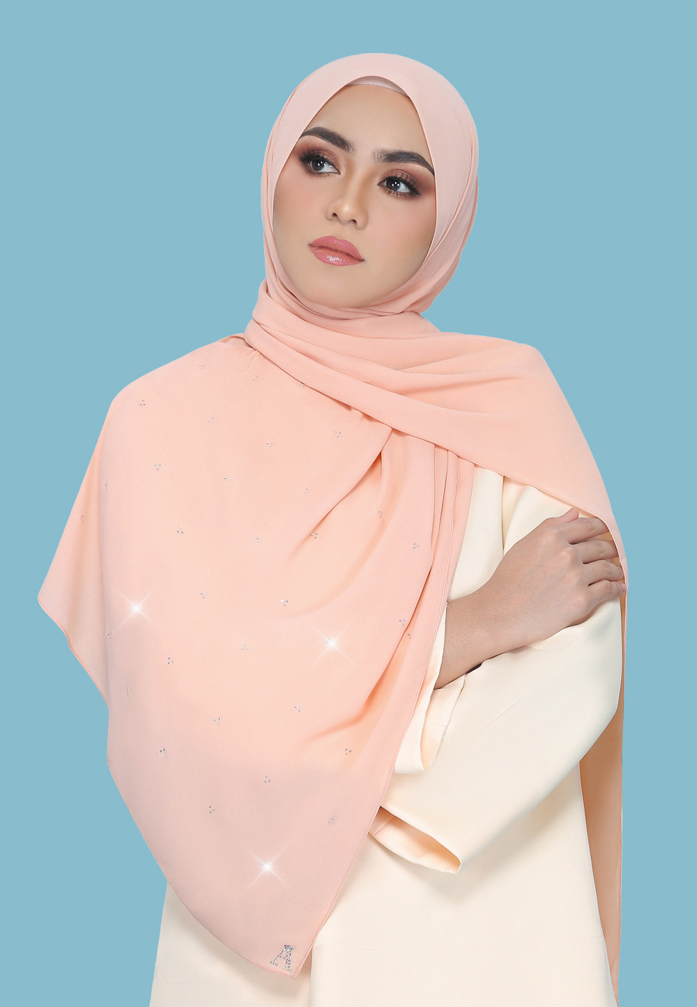 TRIO PLAIN IN PEACH