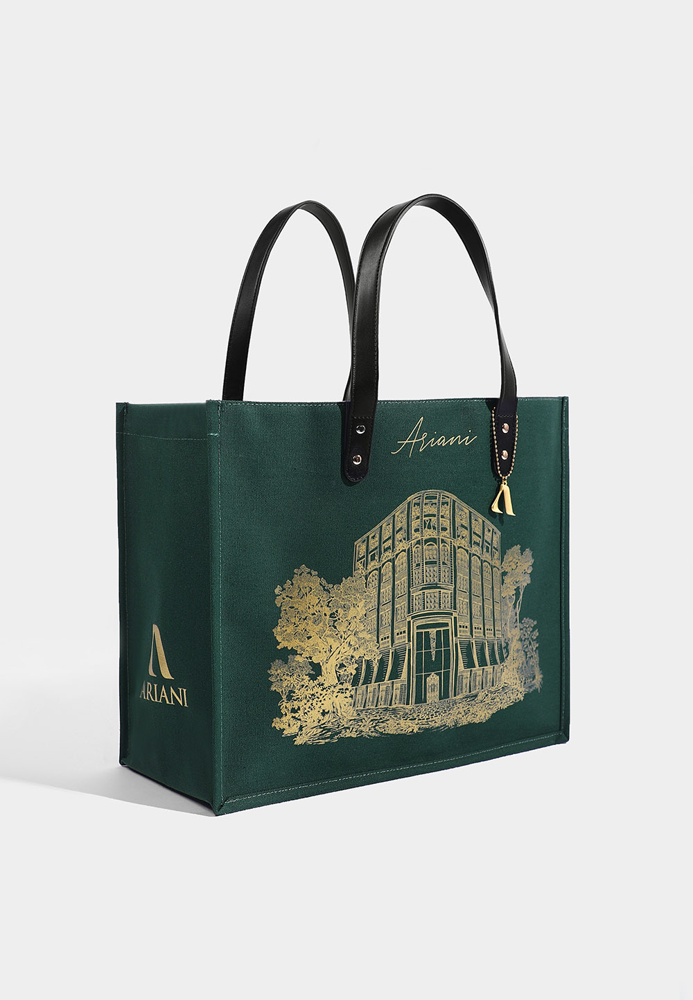 FACADE TOTE BAG MAXI ROYAL GREEN