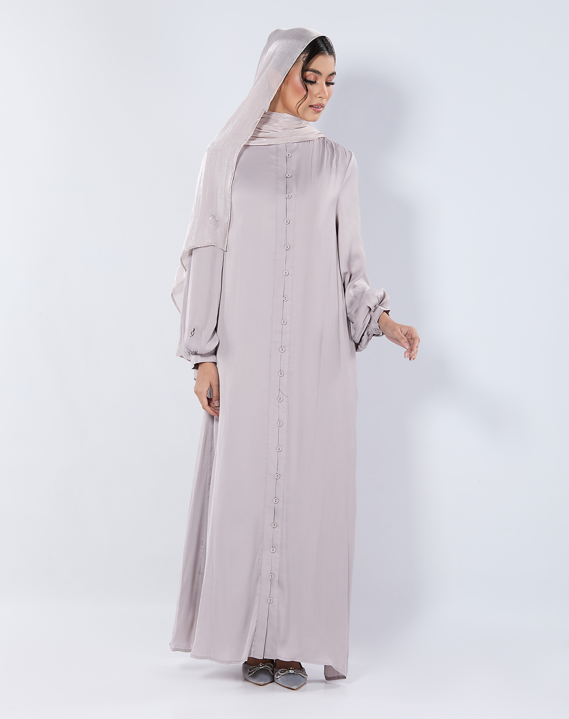SIDRA JUBAH IN LIGHT GREY