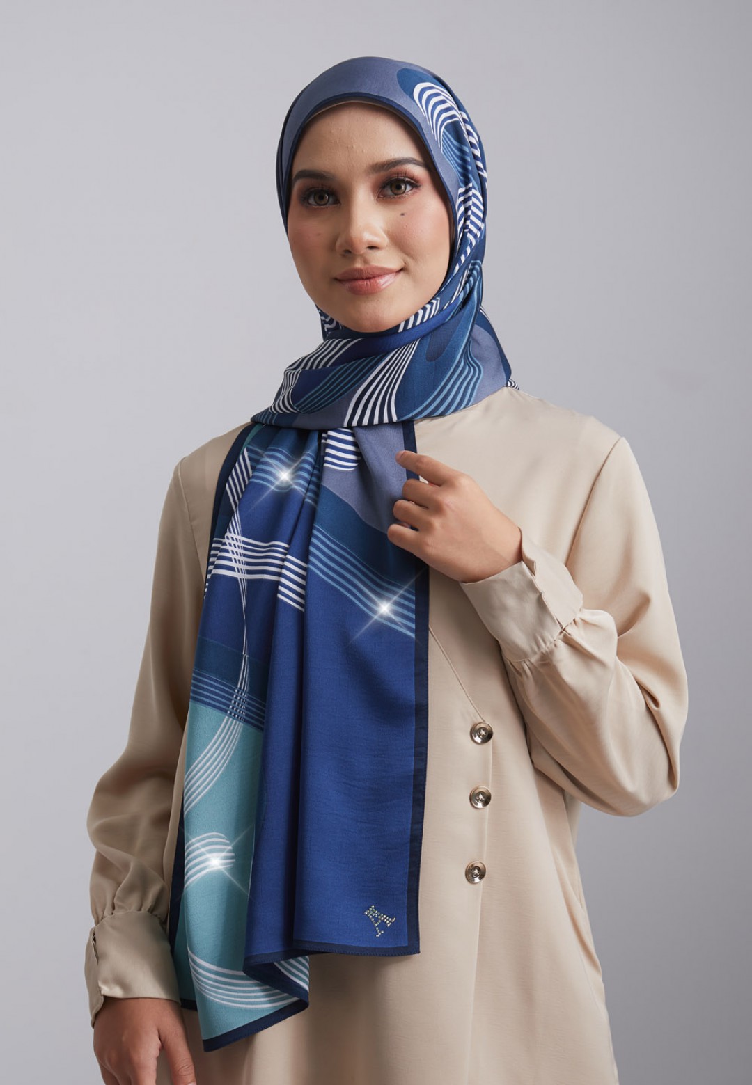 SHAWL 289 LA LIGNE PRINTED (DIAMOND)