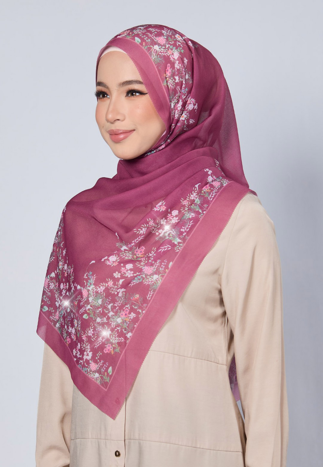 SHAWL ROYCE VOILE LASERCUT DIAMOND