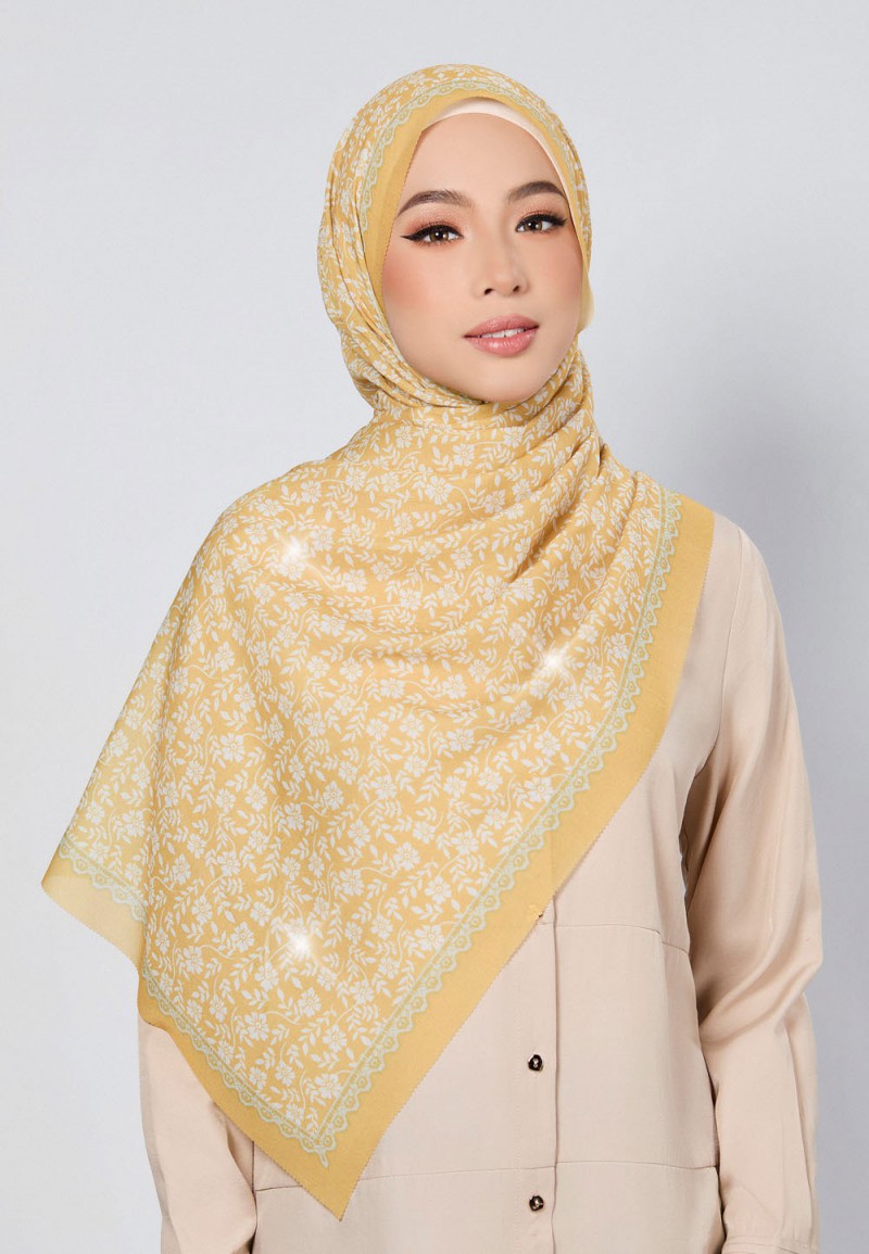 SHAWL DALIA VOILE LASERCUT DIAMOND