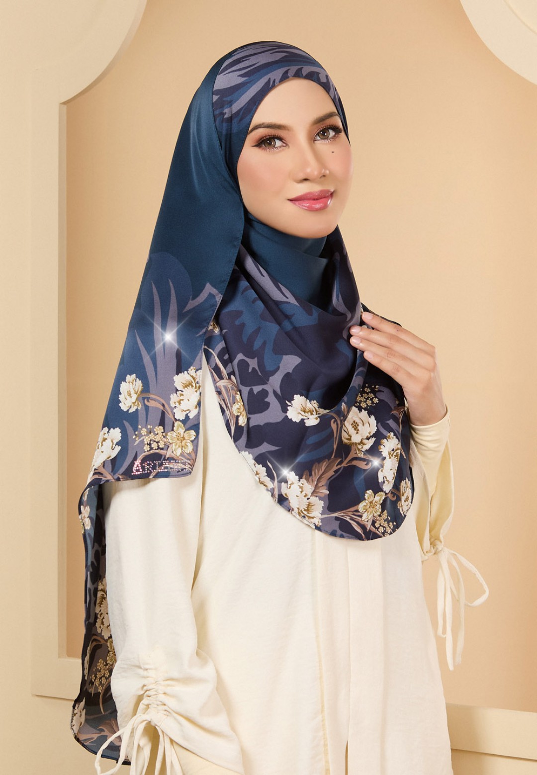 INSTANT SHAWL INACIO PRINTED DIAMOND