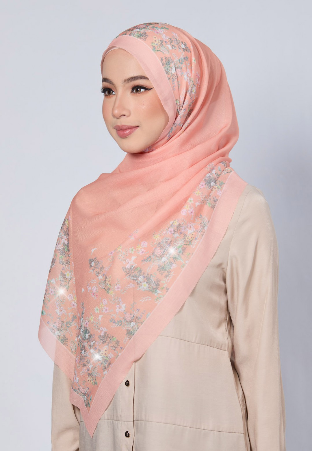 SHAWL ROYCE VOILE LASERCUT DIAMOND