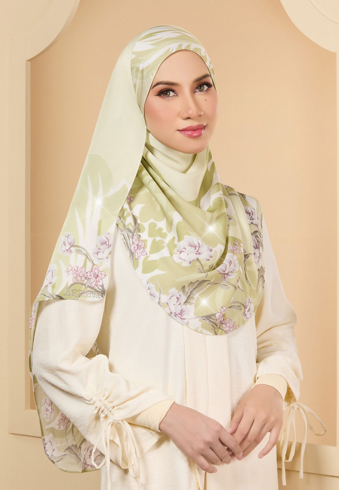 INSTANT SHAWL INACIO PRINTED DIAMOND