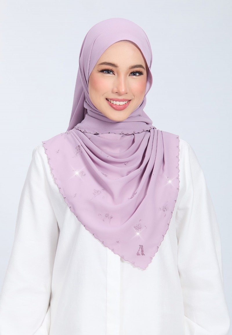 SHAWL SNOWVINE PLAIN  EMBROIDERY DIAMOND