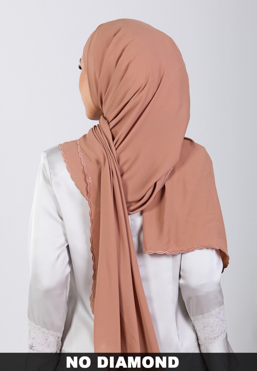 SHAWL BLOOMARIA PLAIN EMBROIDERY