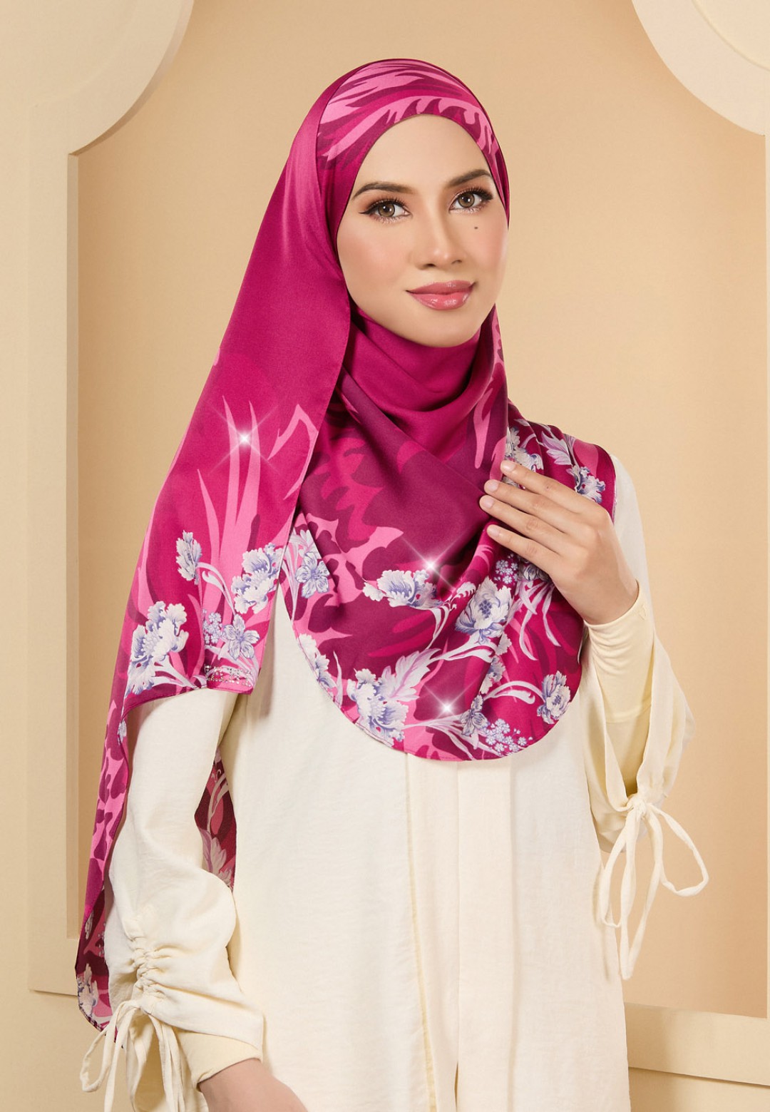 INSTANT SHAWL INACIO PRINTED DIAMOND