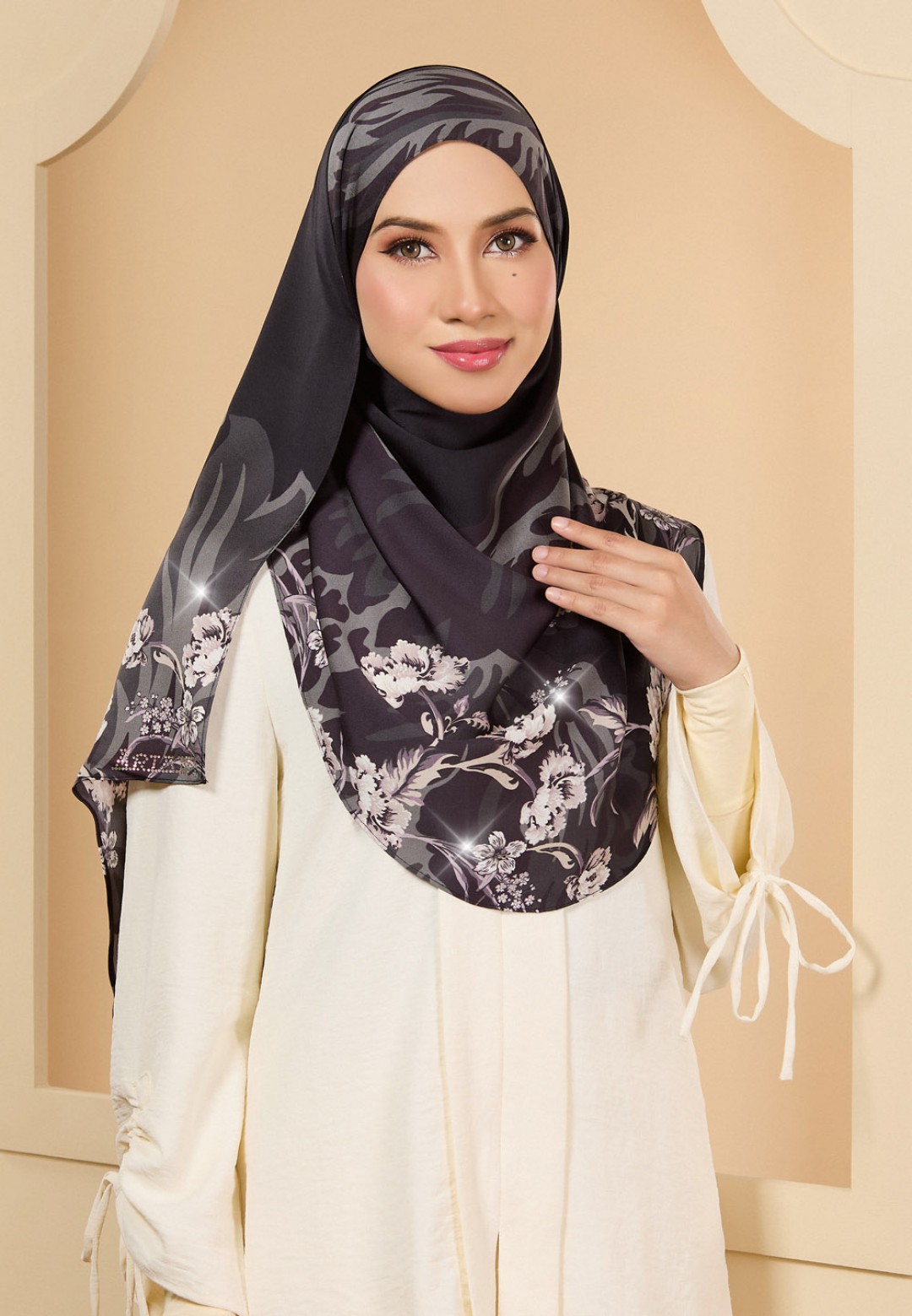 INSTANT SHAWL INACIO PRINTED DIAMOND