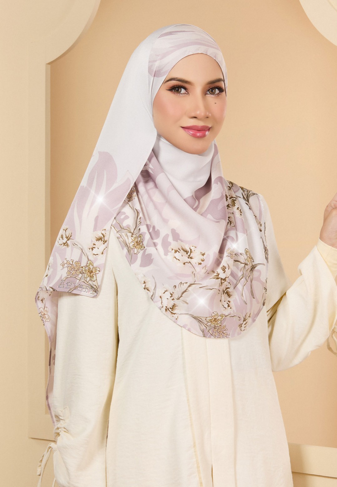 INSTANT SHAWL INACIO PRINTED DIAMOND