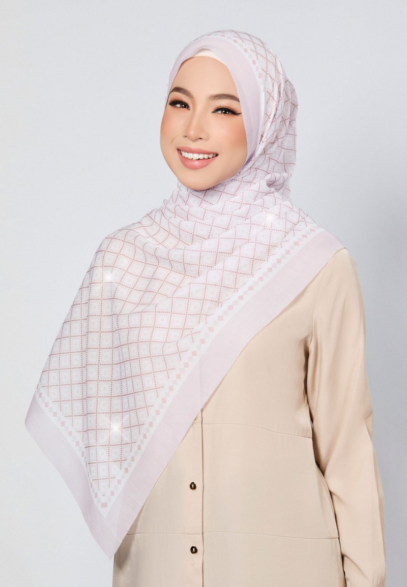 SHAWL CAMIA VOILE LASERCUT DIAMOND