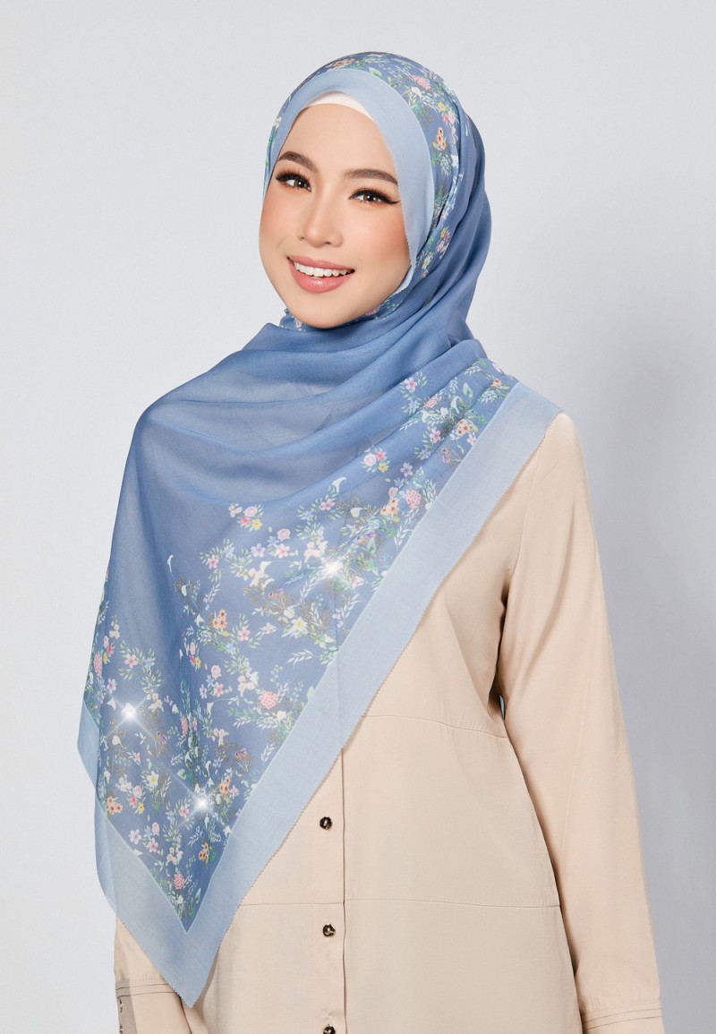 SHAWL ROYCE VOILE LASERCUT DIAMOND