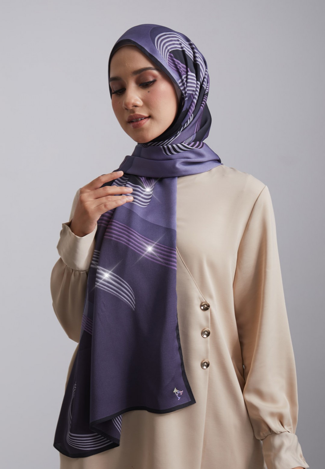 SHAWL 289 LA LIGNE PRINTED (DIAMOND)