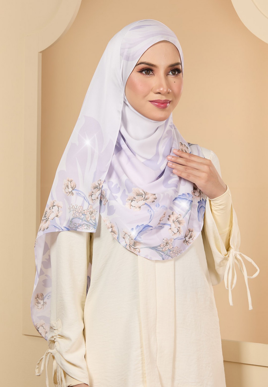 INSTANT SHAWL INACIO PRINTED DIAMOND