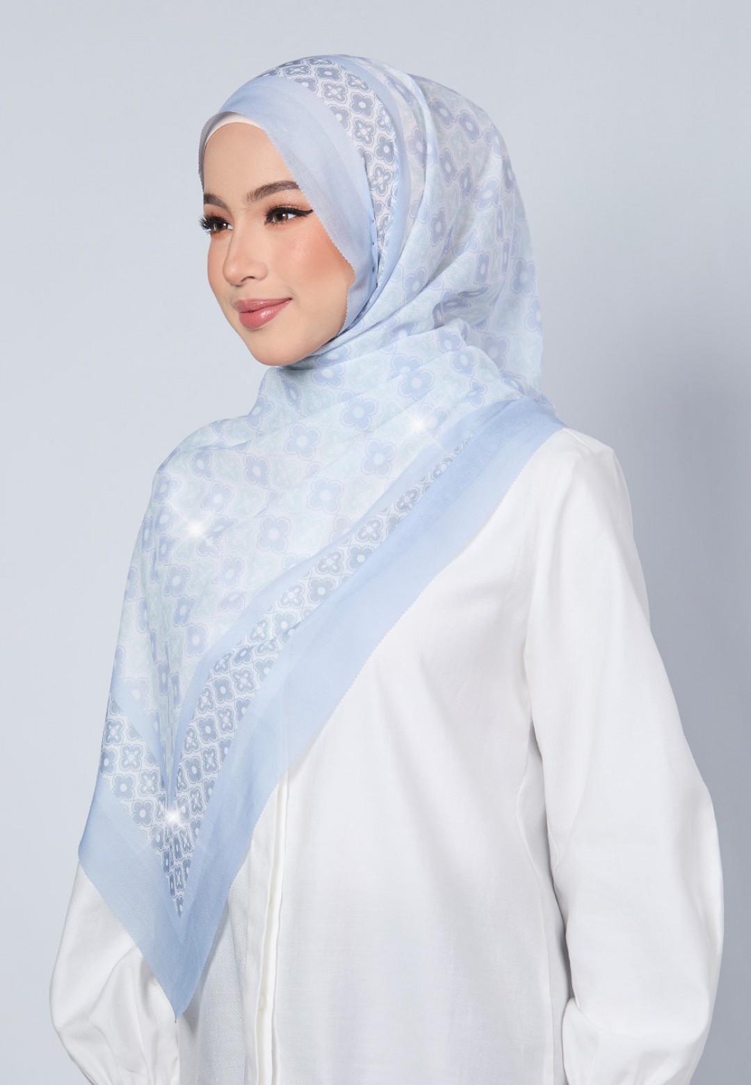 SHAWL JULIA VOILE LASERCUT DIAMOND