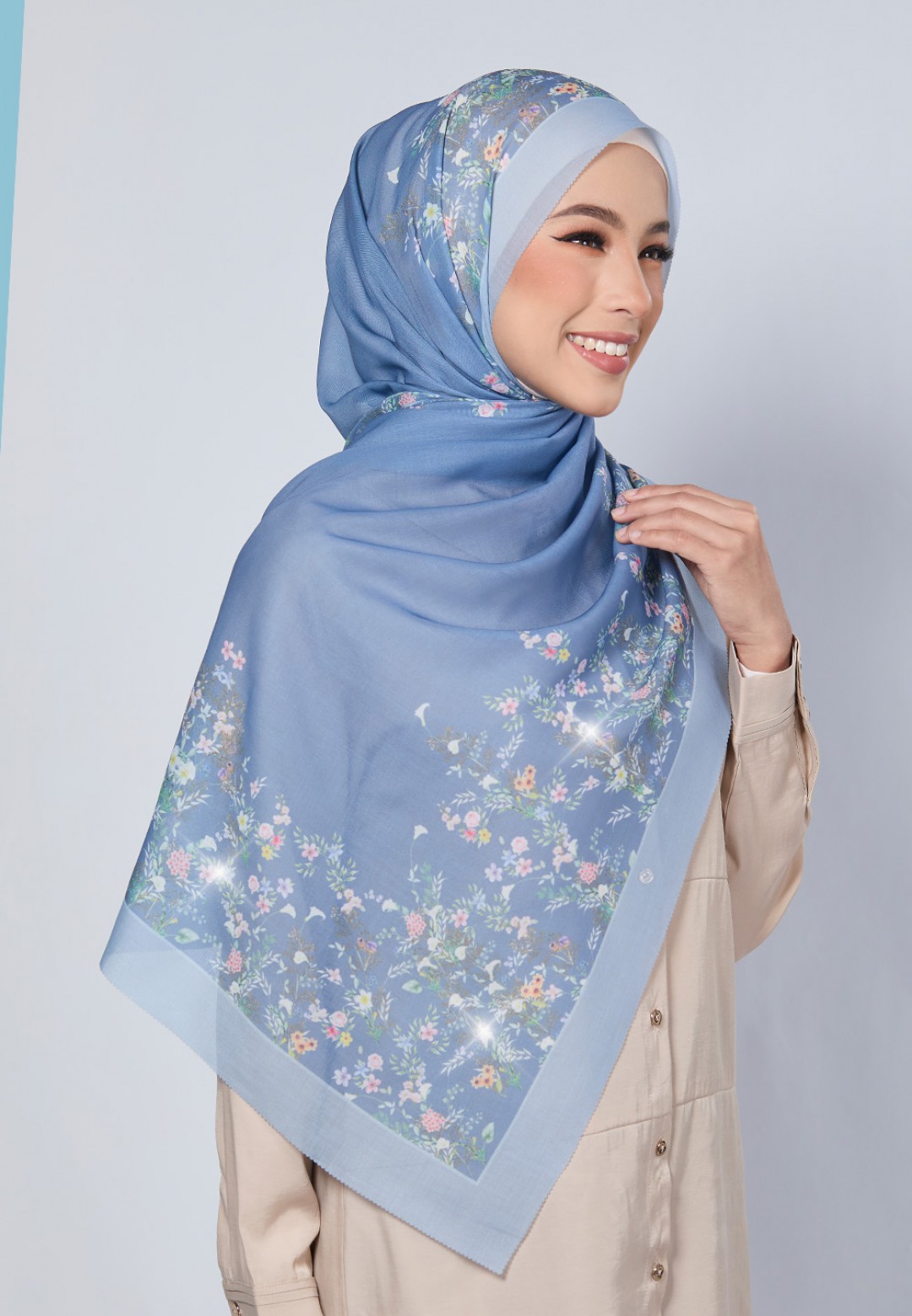 SHAWL ROYCE VOILE LASERCUT DIAMOND