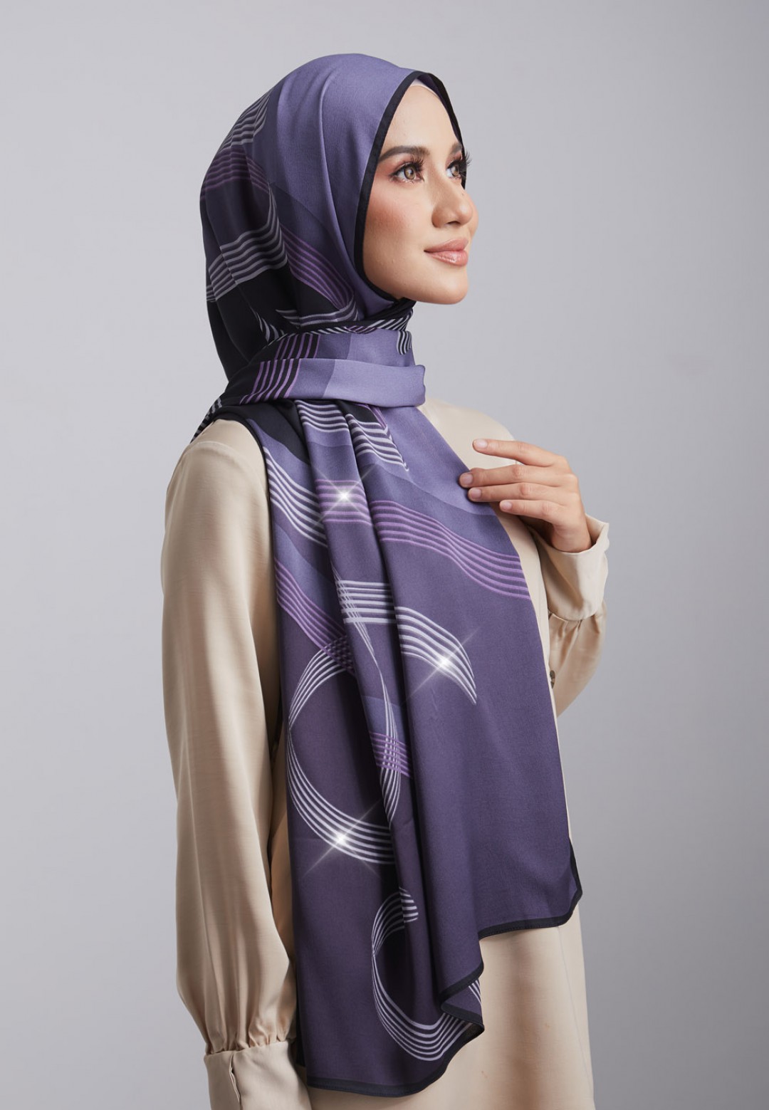 SHAWL 289 LA LIGNE PRINTED (DIAMOND)