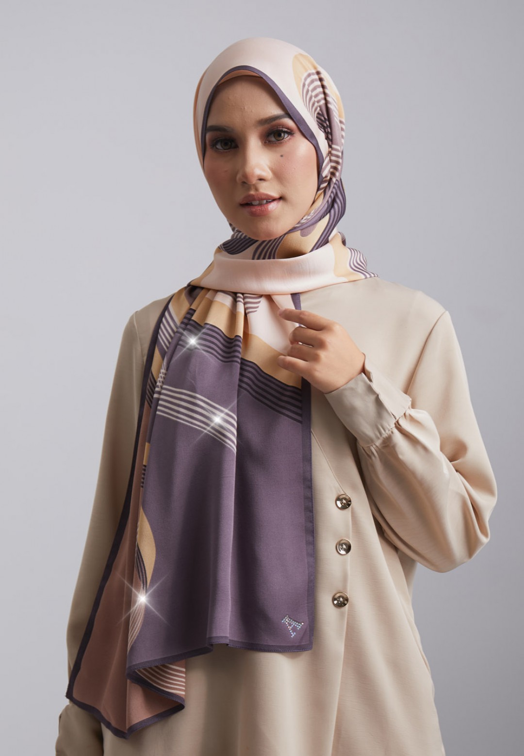 SHAWL 289 LA LIGNE PRINTED (DIAMOND)