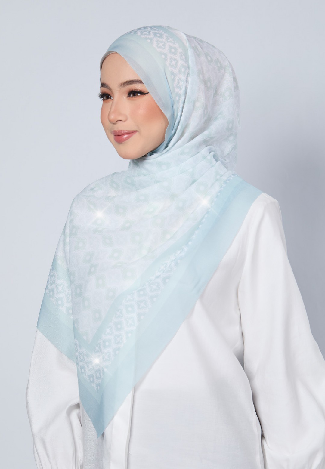 SHAWL JULIA VOILE LASERCUT DIAMOND