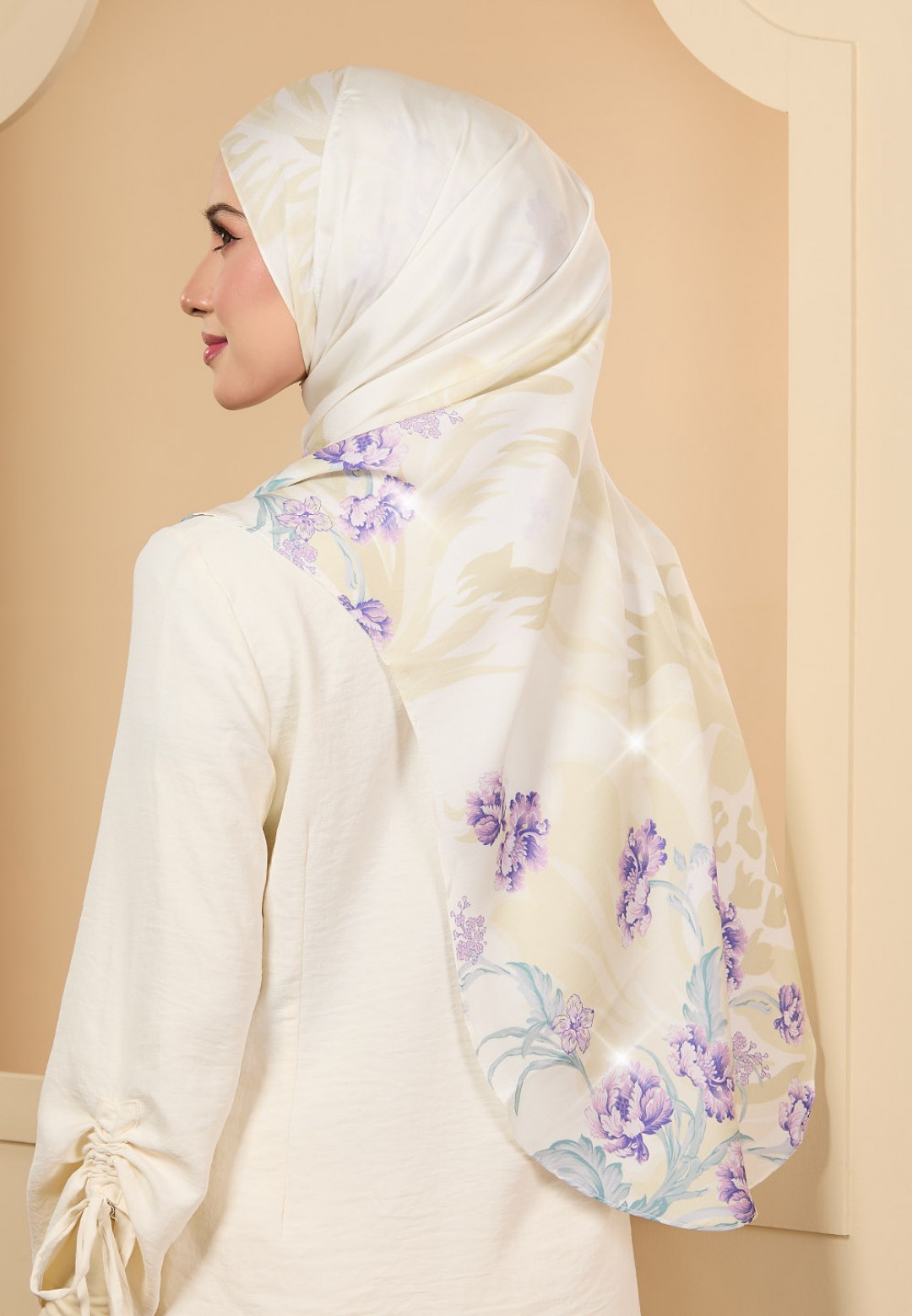 INSTANT SHAWL INACIO PRINTED DIAMOND