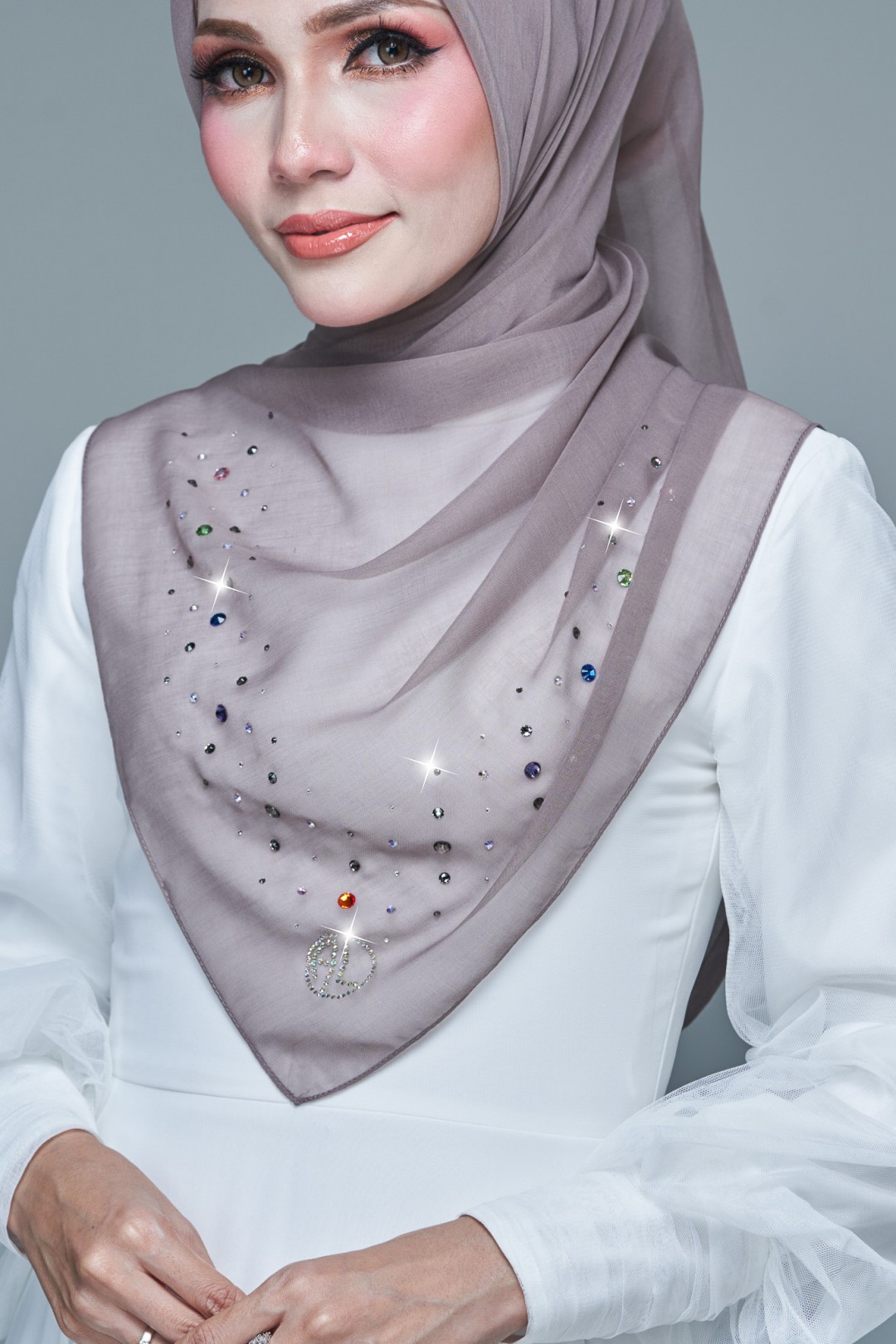 SQ NUHA VOILE PLAIN DIAMOND