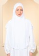 KHIMAR MADINA IN WHITE