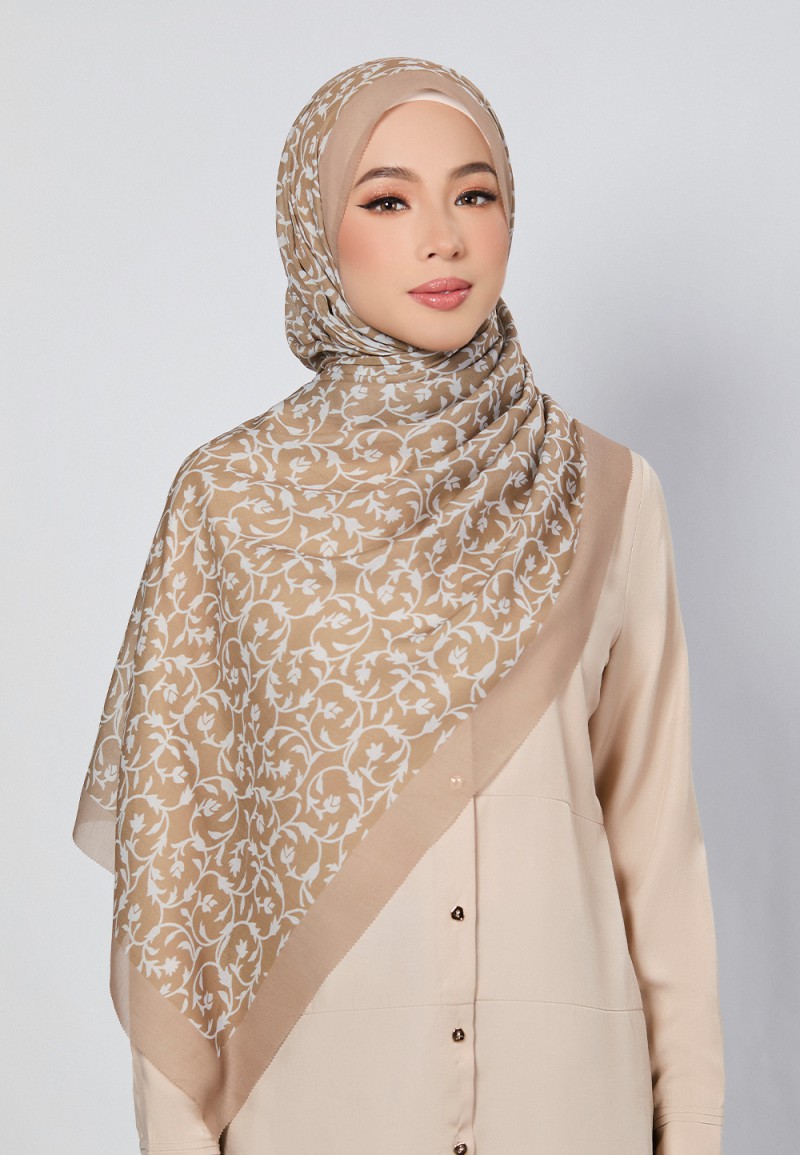 SHAWL DULCE VOILE PRINTED LASERCUT