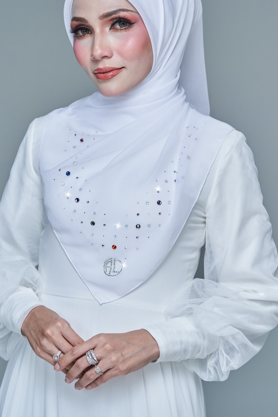 SQ NUHA VOILE PLAIN DIAMOND