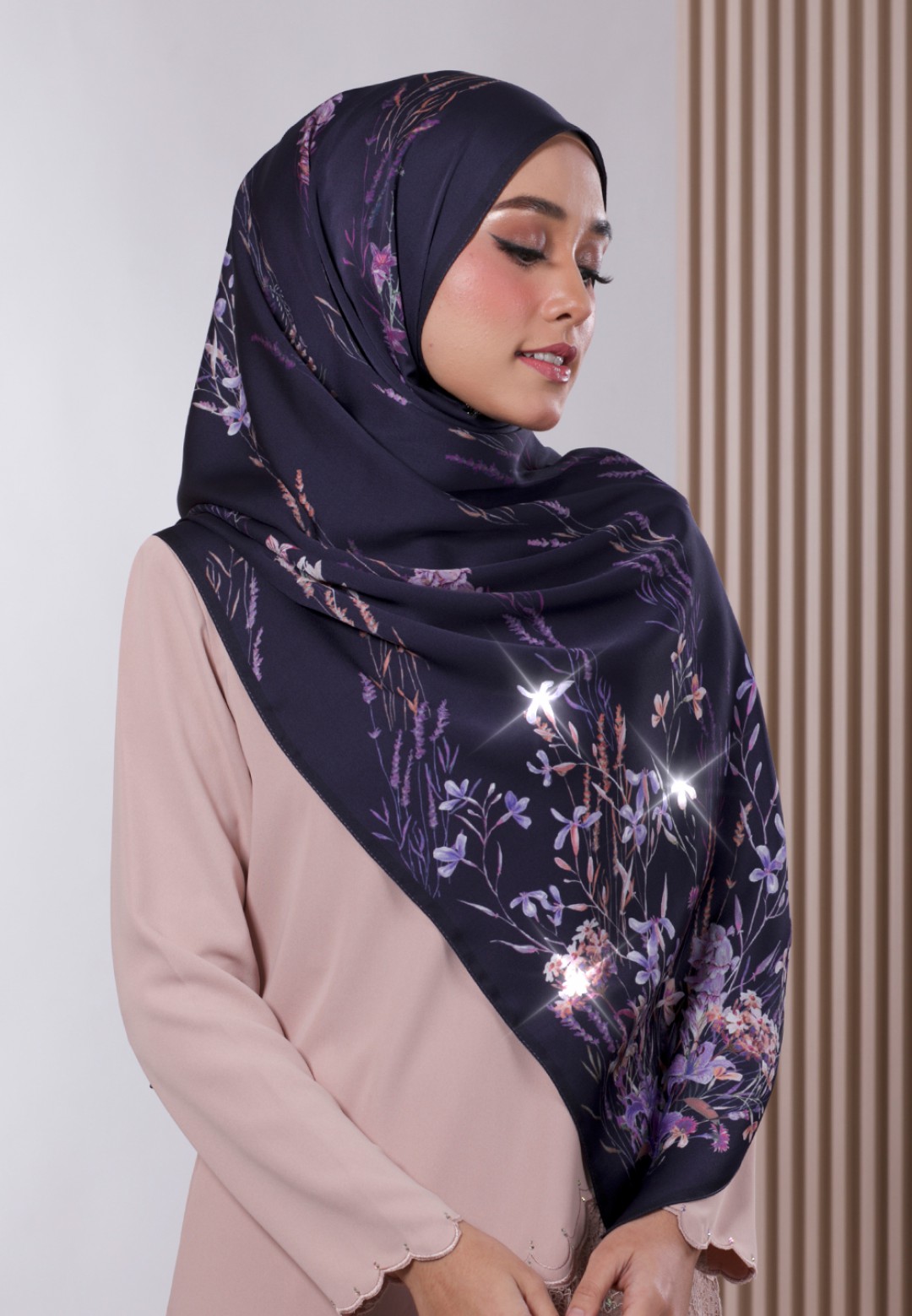 SHAWL 298 BELAIRE PRINTED DIAMOND