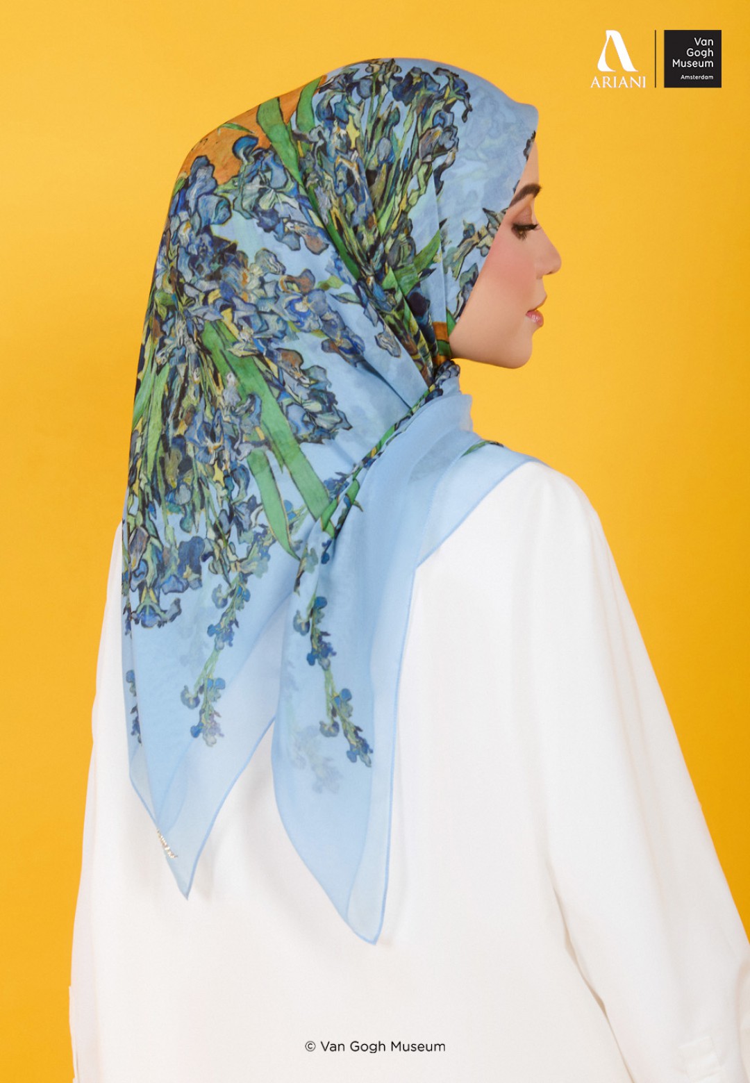 SQ IRISES VOILE PRINTED (VGM)