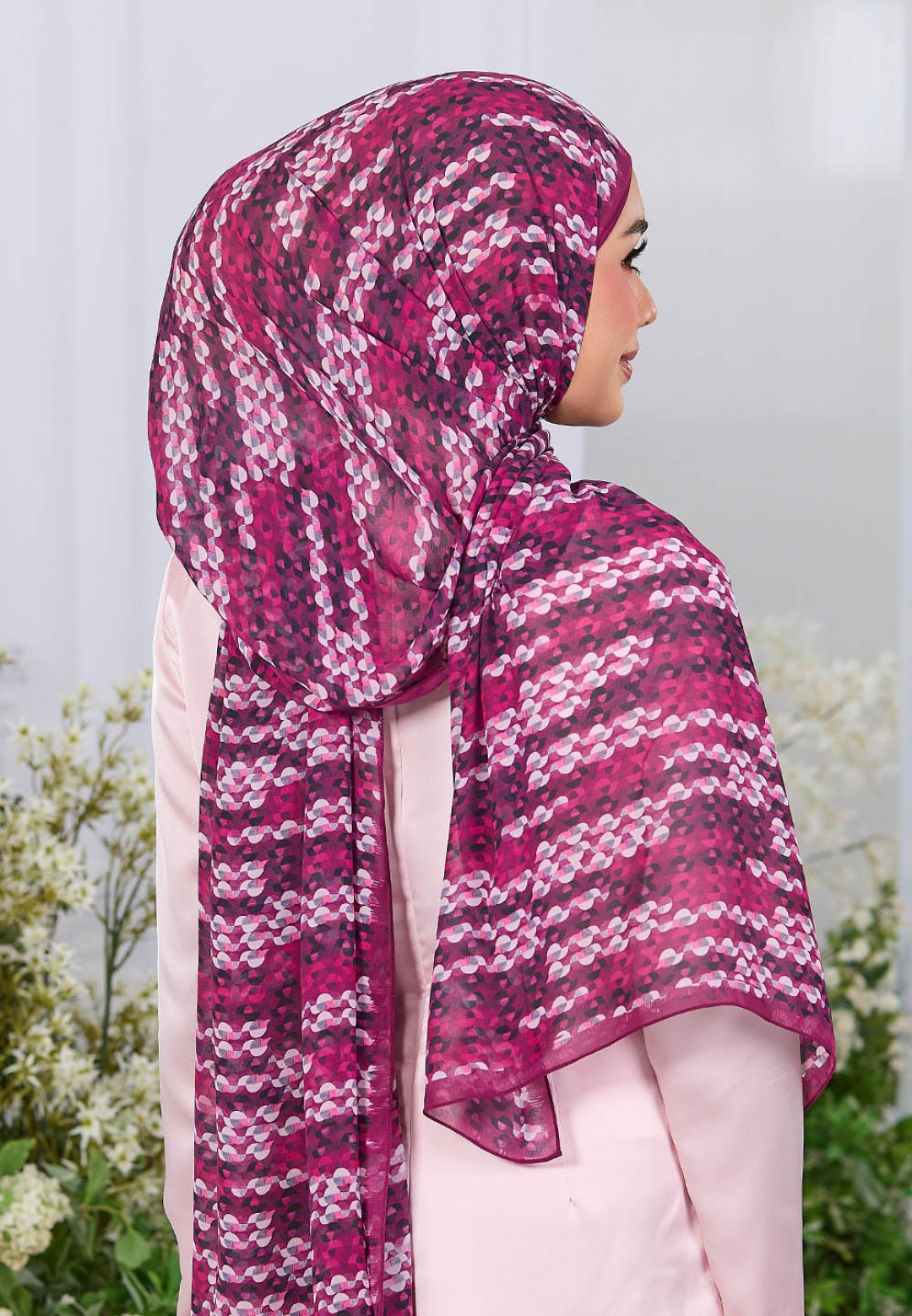 SHAWL DREAMY GLAZE PRINTED