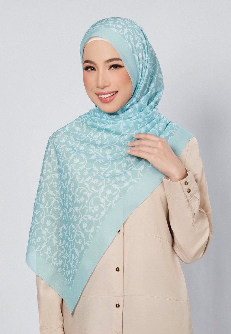SHAWL DULCE VOILE PRINTED LASERCUT