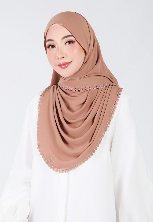 SHAWL PETALINE PLAIN EMB DIAMOND
