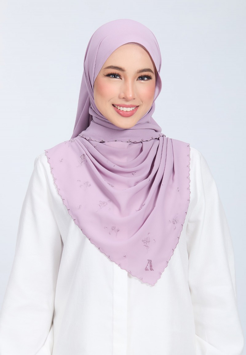 SHAWL SNOWVINE PLAIN EMBROIDERY