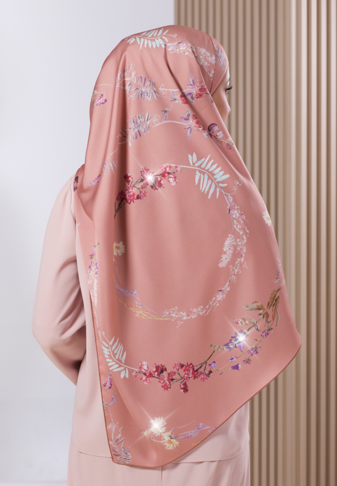 SHAWL 298 DELAIRE PRINTED DIAMOND