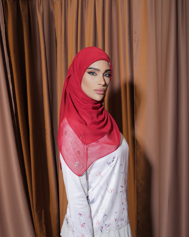 SQUARE LENNA VOILE PLAIN DIAMOND
