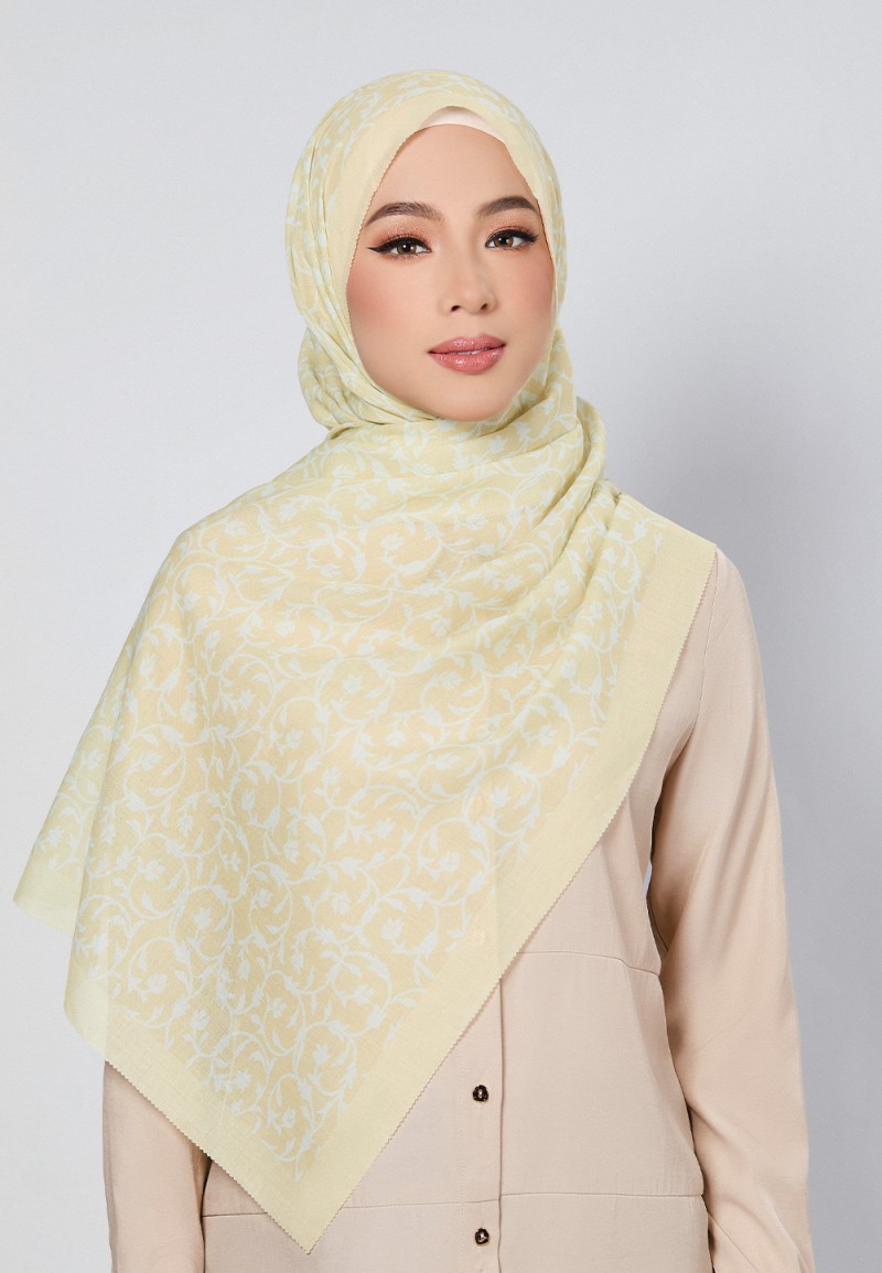 SHAWL DULCE VOILE PRINTED LASERCUT
