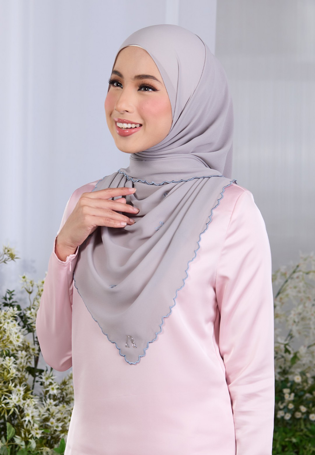 SHAWL ROXY PLAIN EMBROIDERY