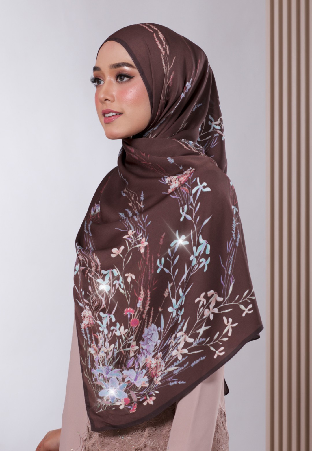 SHAWL 298 BELAIRE PRINTED DIAMOND