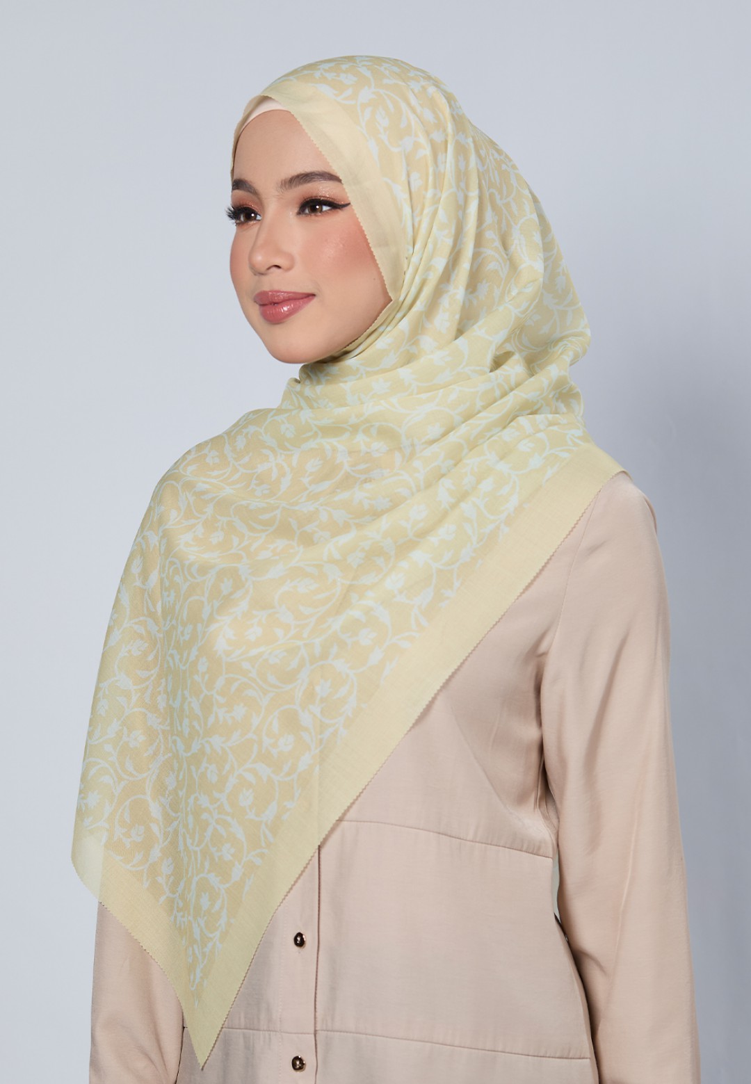 SHAWL DULCE VOILE PRINTED LASERCUT